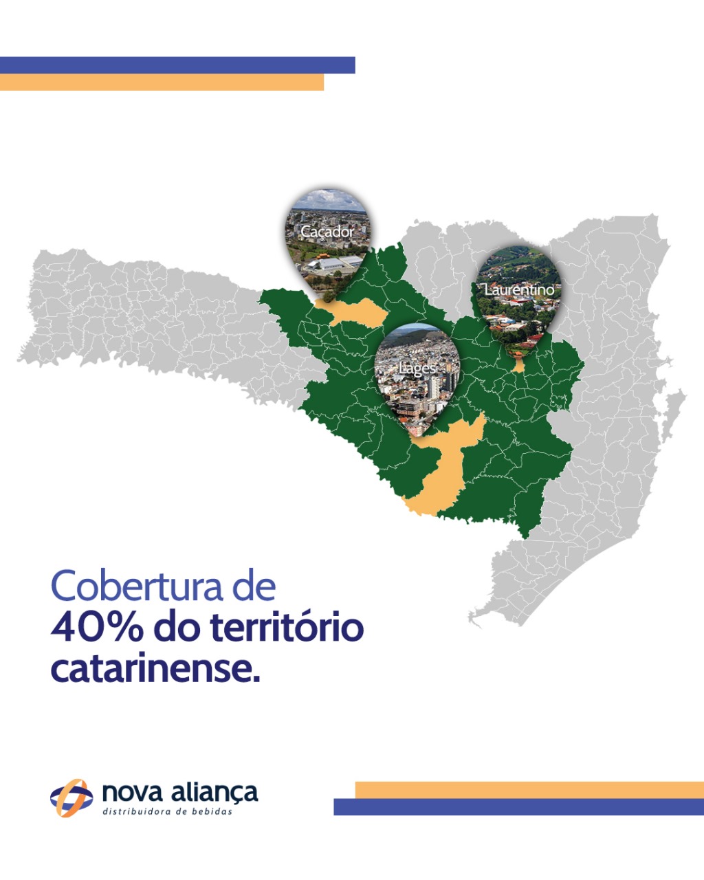 Mapa de cobertura em Santa Catarina